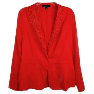 Rock & Republic Scarlet Blazer with Stud Accents